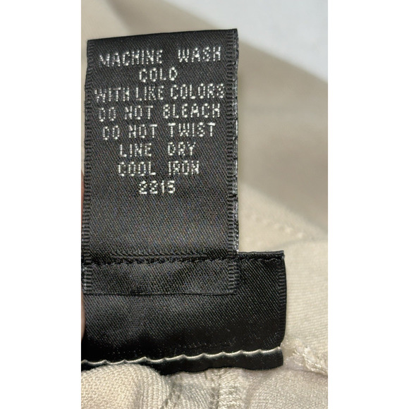 Rafaella Pants Womens 16 Khaki Beige Ankle 5 Pocket Flat Front Mid Rise - Picture 8 of 11